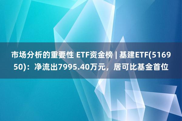 市场分析的重要性 ETF资金榜 | 基建ETF(516950)：净流出7995.40万元，居可比基金首位