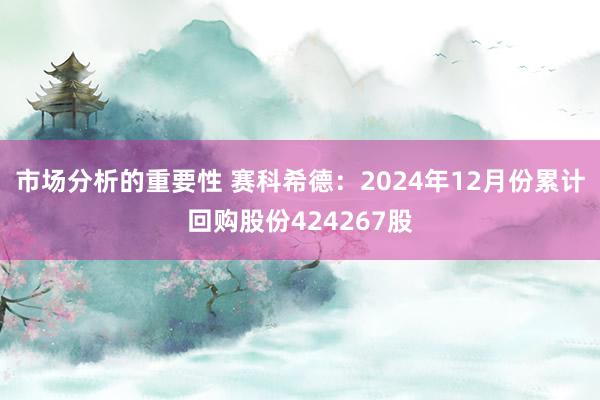 市场分析的重要性 赛科希德：2024年12月份累计回购股份424267股