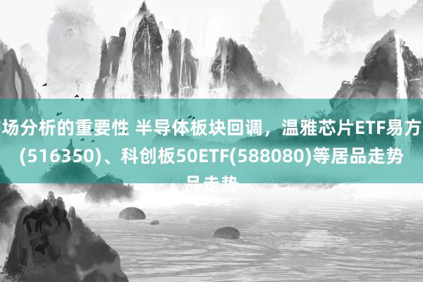 市场分析的重要性 半导体板块回调，温雅芯片ETF易方达(516350)、科创板50ETF(588080)等居品走势