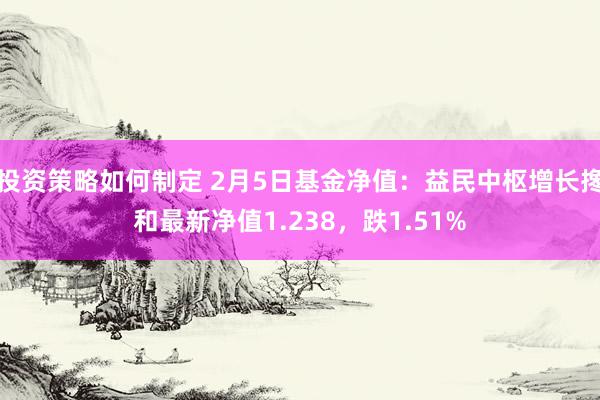 投资策略如何制定 2月5日基金净值：益民中枢增长搀和最新净值1.238，跌1.51%