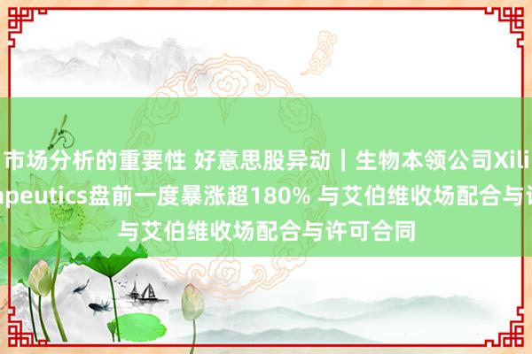 市场分析的重要性 好意思股异动｜生物本领公司Xilio Therapeutics盘前一度暴涨超180% 与艾伯维收场配合与许可合同