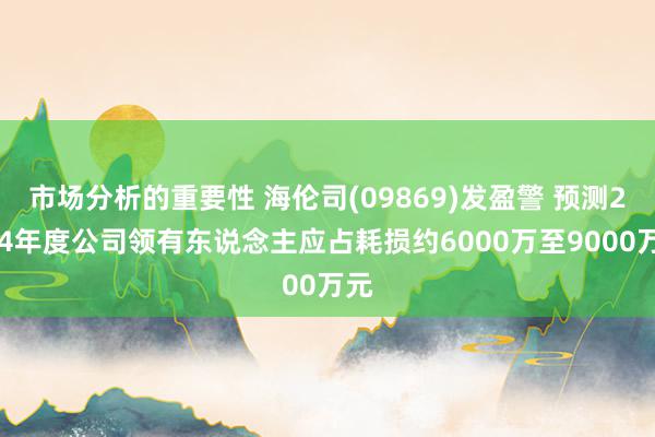 市场分析的重要性 海伦司(09869)发盈警 预测2024年度公司领有东说念主应占耗损约6000万至9000万元